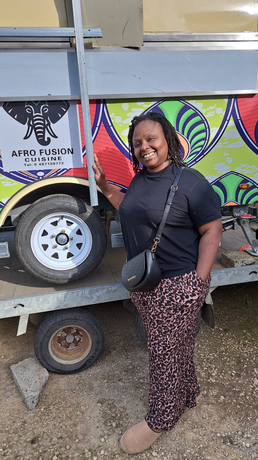 Carine, cuisinière du food truck Afro Street Food